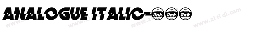 Analogue Italic字体转换